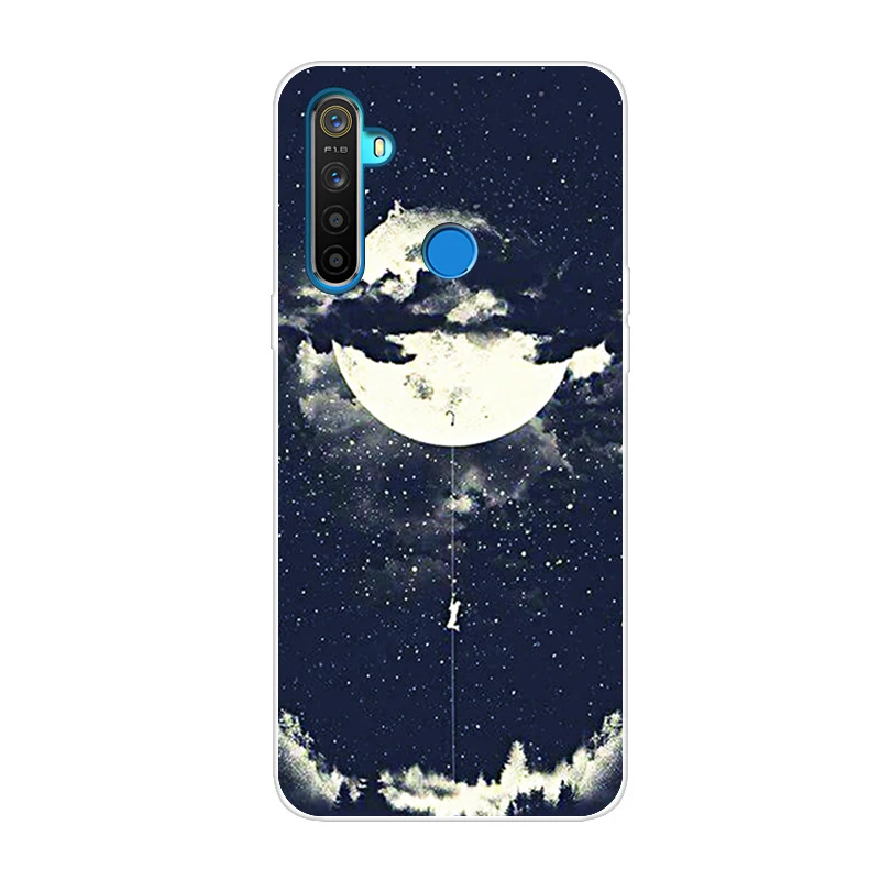 Силиконовый чехол для OPPO Realme 5 чехол милый Тигр мягкий ТПУ чехол для OPPO Realme Q задний Чехол Realme 5 Pro чехол для телефона s Capa