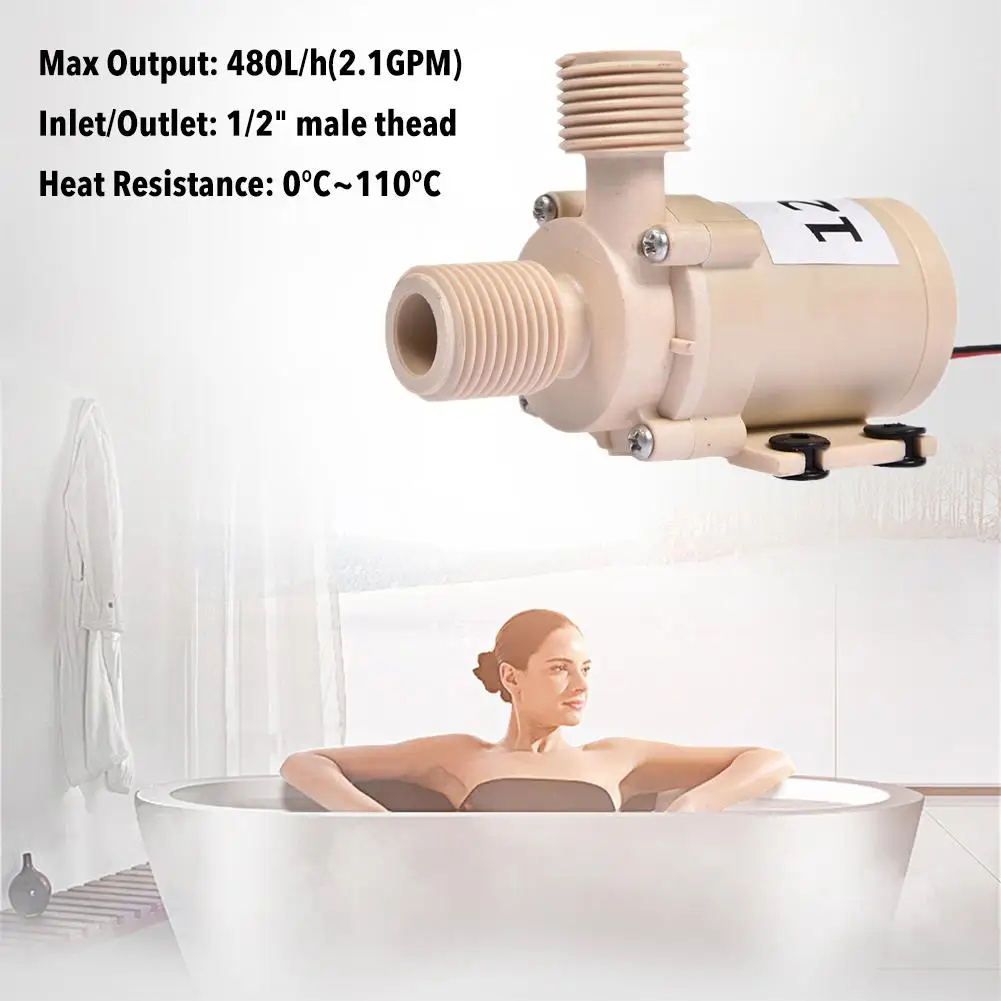12 V/24 V DC Солнечный погружной насос для горячей воды циркуляционный 212 градусов F бесщеточный мотор высокой Давление Еда Класс