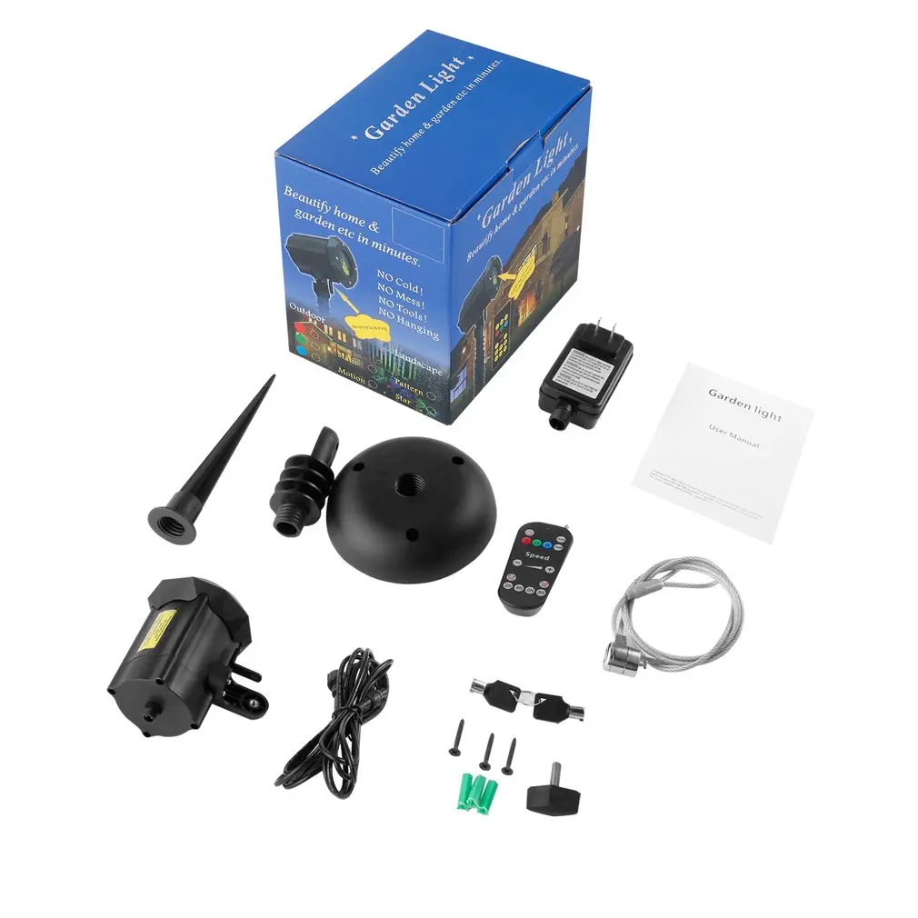 

Moving Firefly RGB Outdoor Garden Park Laser Christmas Lights with RF Remote Control and Security Lock Waterproof IP65