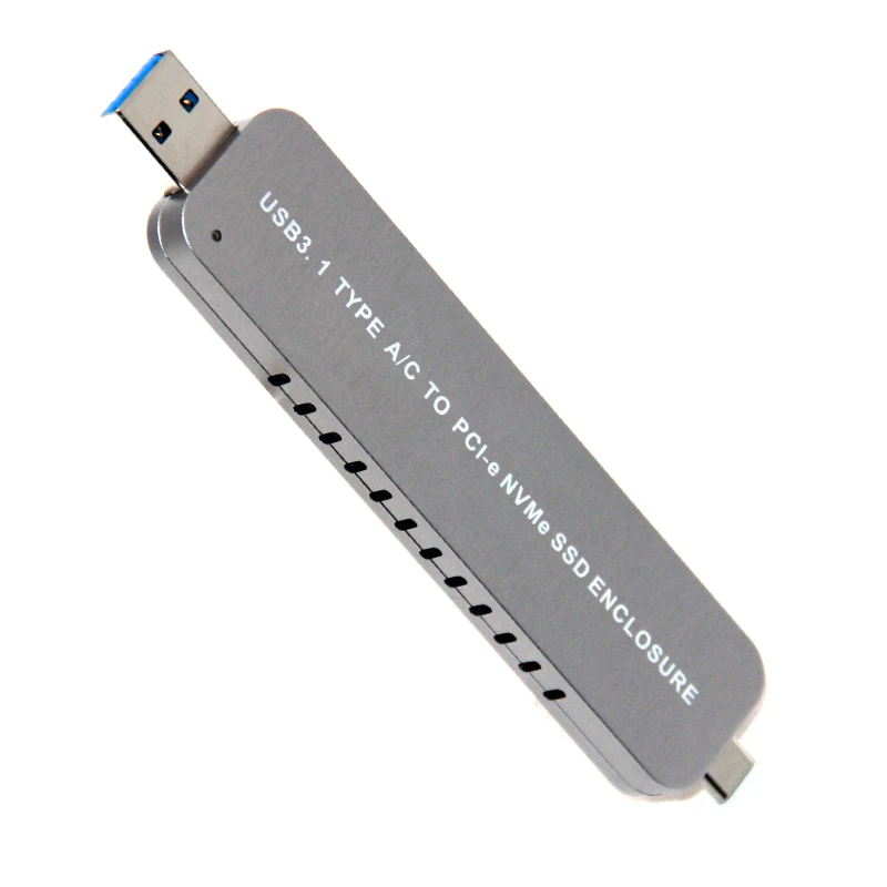 NVME SSD чехол жесткий диск чехол Корпус жесткого диска чехол USB Закрытая акционерная Компания C& TYPE-A на PCI-E NVME M.2 SSD жесткий диск HDD адаптер для 2242/2260/2280 SSD