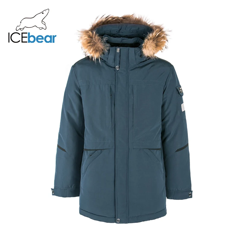 ICEbear New Winter Men's Coat Hooded Jacket High Quality Brand Men's Clothing MWD19805I