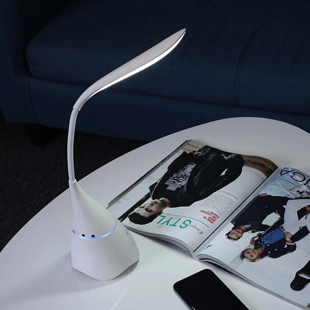 Стерео портативный Bluetooth 4,2 динамик Многофункциональный светильник Настольная лампа USB UV