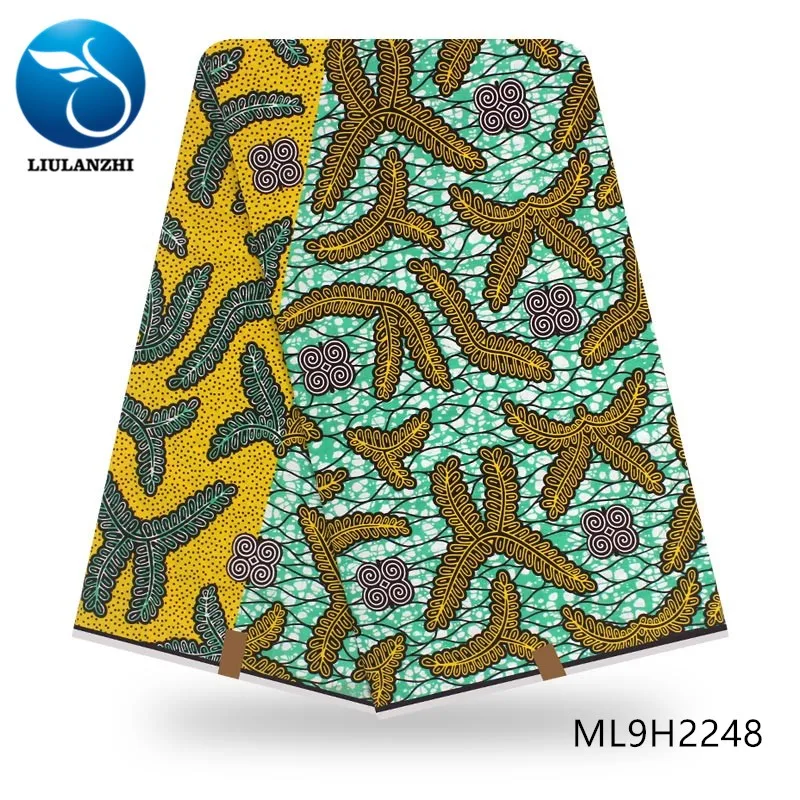 Воск liulanzhi ткань tissu хлопок африканский гарантированный принты Анкара воск Африканский 6 ярдов/партия ML9H2243-55