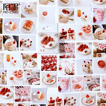 

46PCS/PACK Kawaii Strawberry Cake Sticker Paper Stickers Marker Book Diary School Stationery Scrapbooking Bullet Journal sl2376