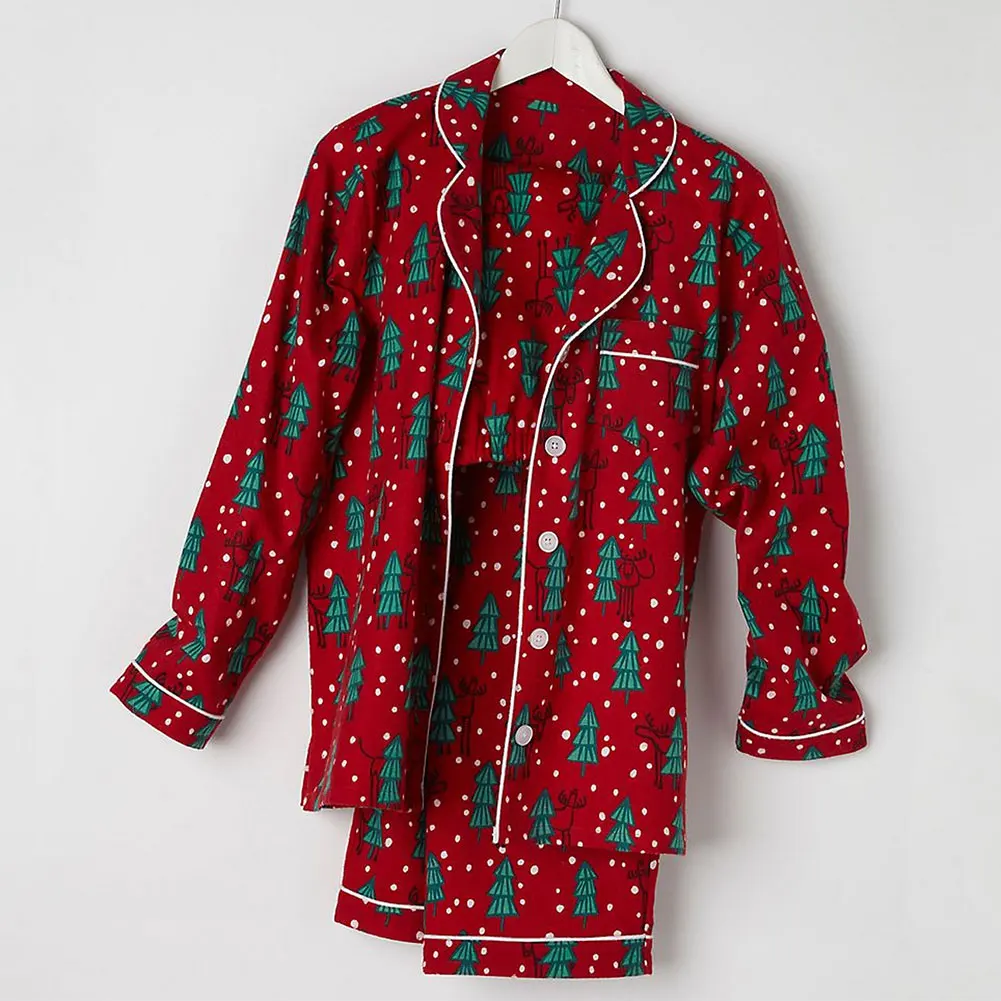 Christmas Paternity suit Christmas tree pajamas printing Family Pajamas Set