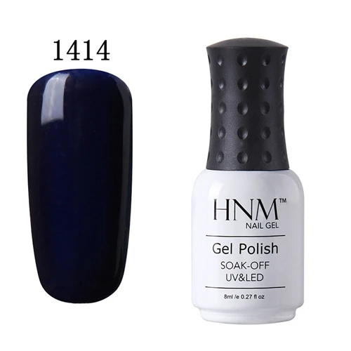 HNM 8 мл УФ-гель для ногтей светодиодный светильник Гель-лак 58 цветов Гель-лак чистые цвета Полупостоянный Гель-лак для ногтей основа Топ - Цвет: 1414