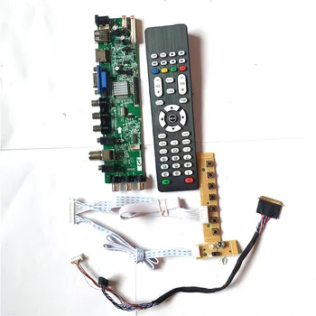 

Fit B156XW02 V.0/V.1/V.2 40 pin LVDS upgrade AV HDMI VGA USB DVB 1366*768 screen 3663 TV digital LCD controller board DIY Kit