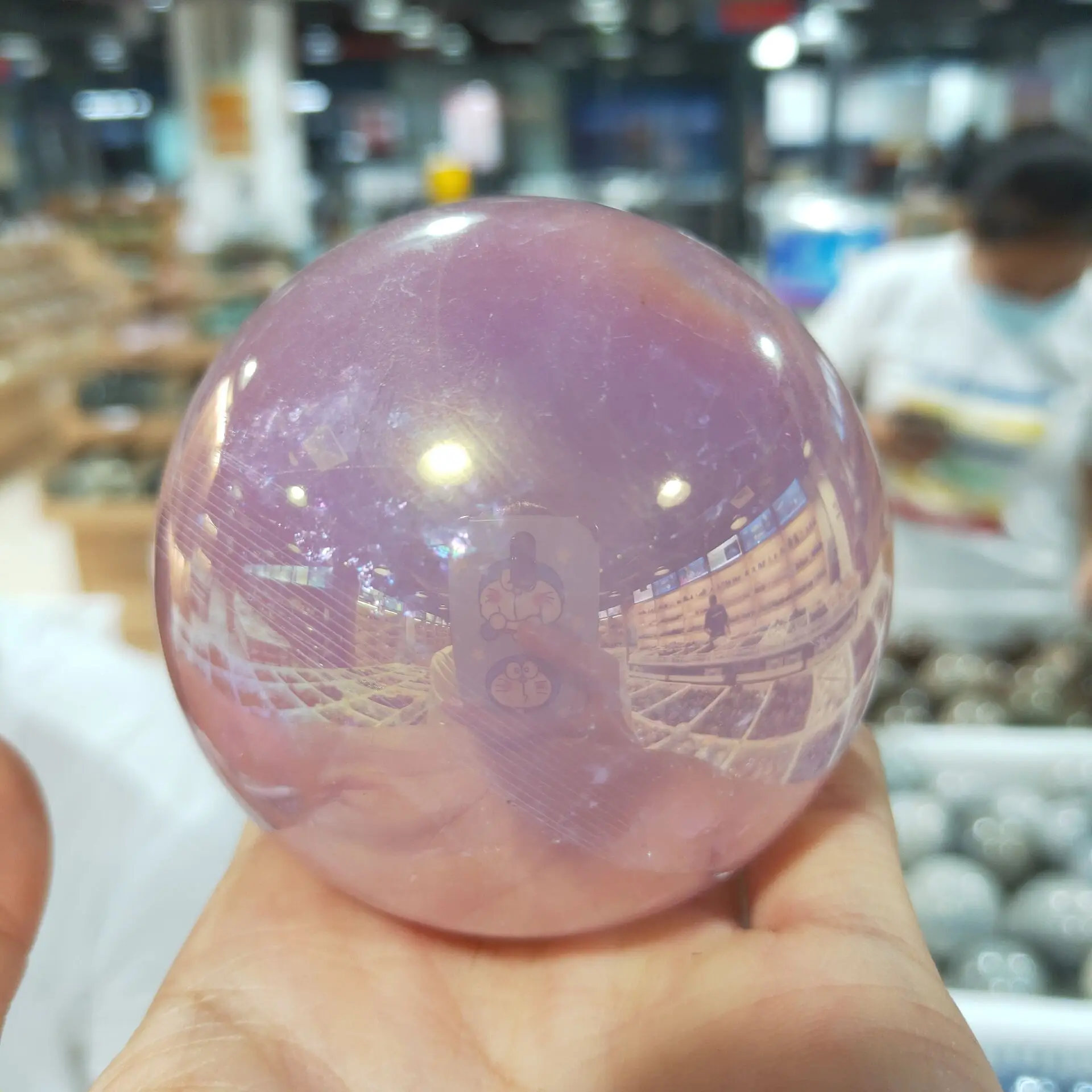 

Кристаллы розового кварца Angel aura, шар из натуральных камней и минералов, украшение для дома фэн-шуй