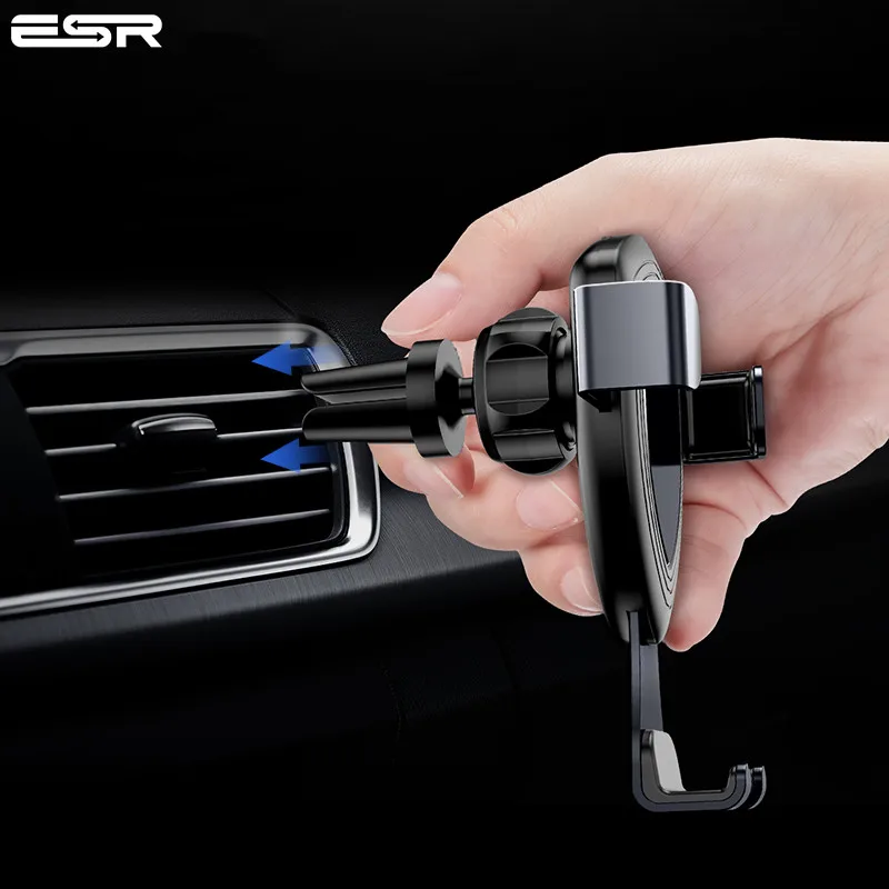 ESR Автомобильный держатель для iPhone 8X6 Gravity Reaction Air Vent держатель для телефона подставка-держатель для сотового телефона для samsung S9 S8 Xiaomi