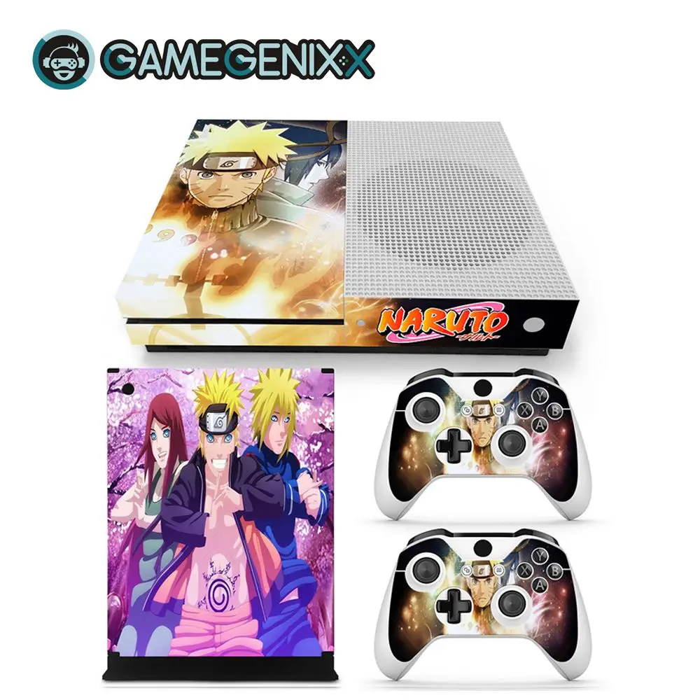 GAMEGENIXX Кожа Наклейка Защитная Наклейка Обложка полный набор для Xbox One Slim консоли и 2 контроллеров-Наруто