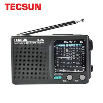 

TECSUN R-909 AM/FM/SW Radio 1-7 9 Bands World Band Receiver Portable Radio FM: 87.0-108MHz/ŸMW: 525-1610 KHz Retro Radio