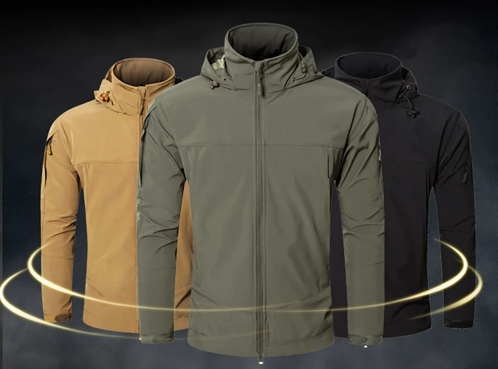 inverno à prova dwaterproof água jaquetas de casca mole blusão caça roupas