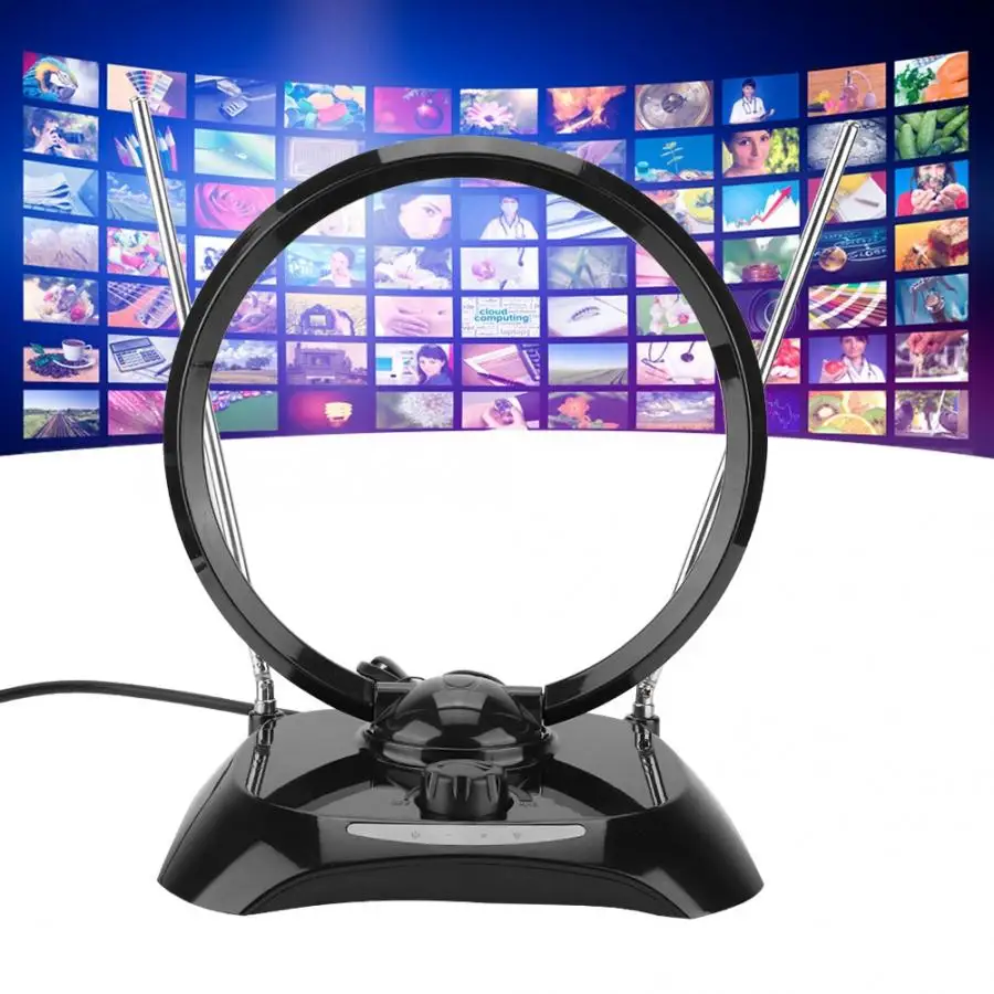 Новая 70 МГц DVB-T цифровая внутренняя приемная ТВ Антенна широкий диапазон ЕС 100-240 В внутренняя приемная ТВ антенна