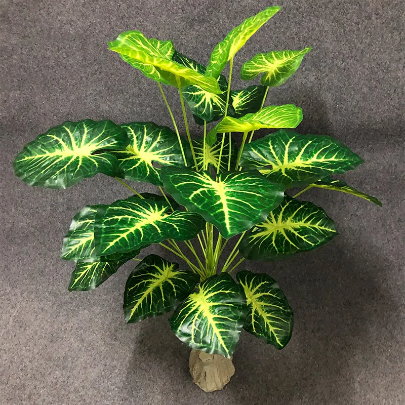 95cm24HeadsLargeArtificialMonsteraPlantsPalmTreeFakeLeaves