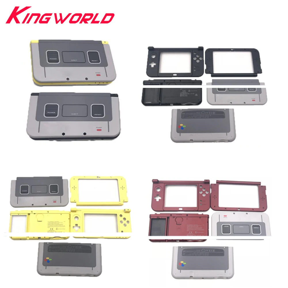 Full Cover Case Housing Shell Upper Down Bottom Middle Front Frame Kits Replacement For New 3ds Xl Ll For Sfc Snes Game Console Cases Aliexpress