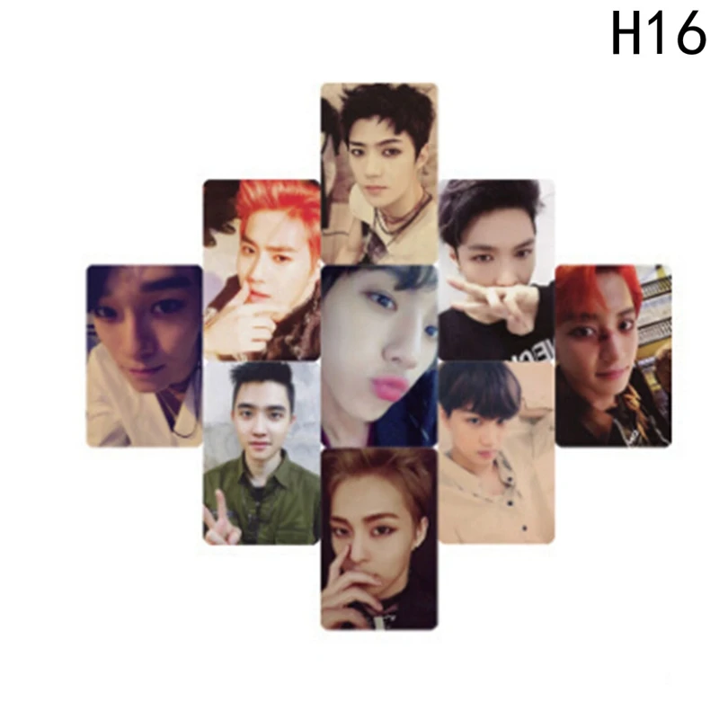 16 Youpop KPOP EXO K M Точная LOTTO Plant 3 EX'ACT альбом самодельные бумажные карты k-pop подписи LOMO фото карта Фотокарта - Цвет: 16