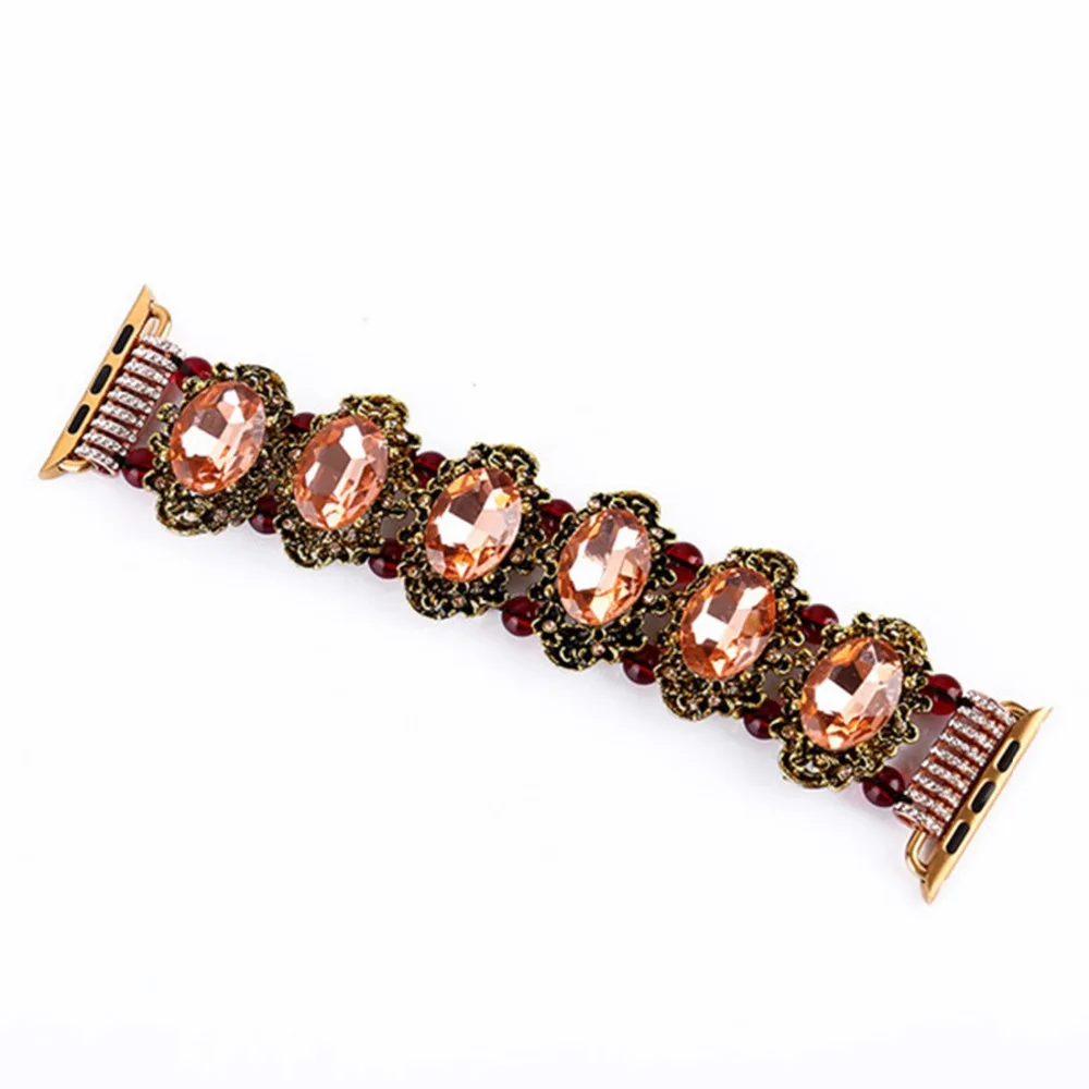 Модный Ювелирный Браслет для Apple Watch Series 4 44 мм 38 мм ремешок для Apple Watch Band 42 мм 40 мм iWatch Series 4321 ремешки