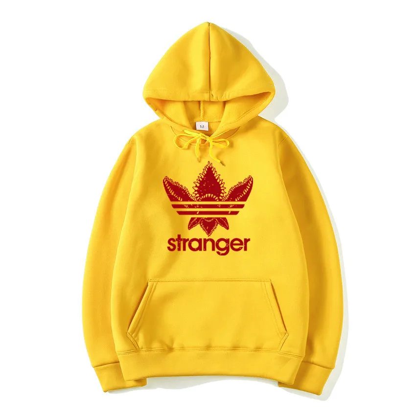 

2019 hot sale off white stranger things Hoodie Cotton Hoodies Sweatshirts Oversized Harajuku Hip Hop Sweatshirt Men streetwear