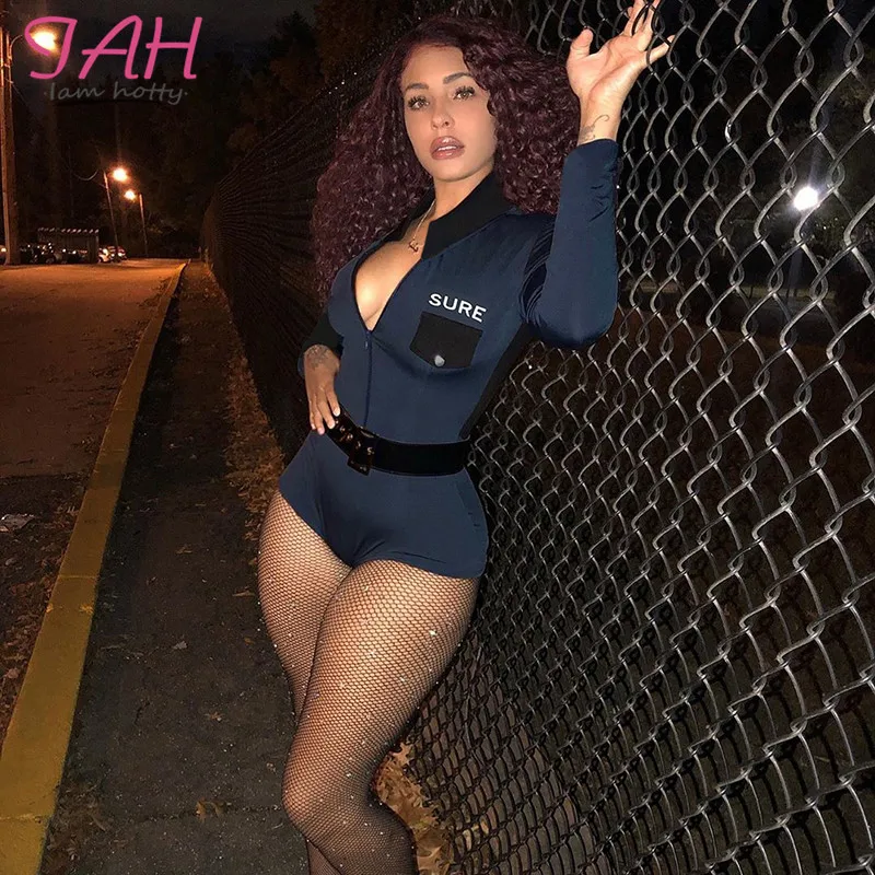 Комбинезоны IAMHOTTY в стиле пэчворк контрастных цветов женские спортивные костюмы
