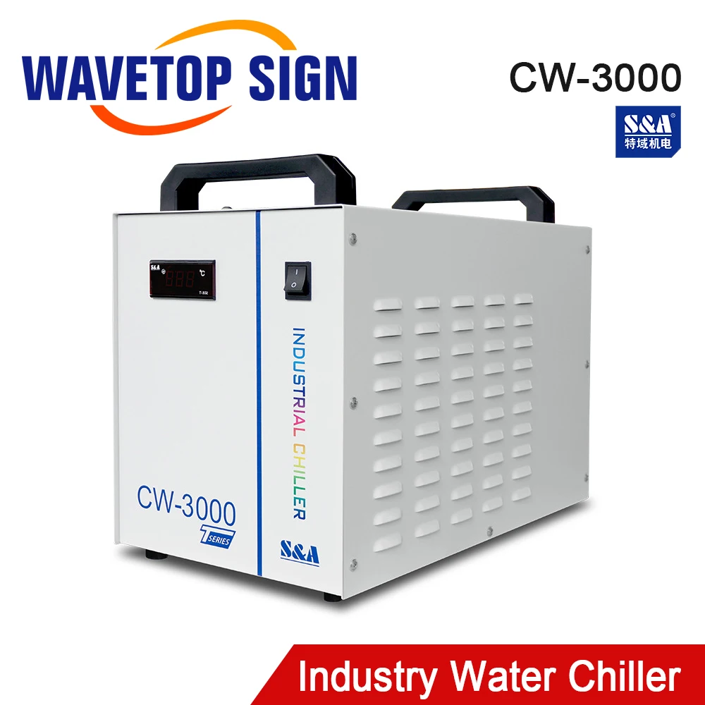 CW3000 Industrielle Wasserkühler CO2 Laserröhre Maschinenkühlung Graveur 10L/Min 