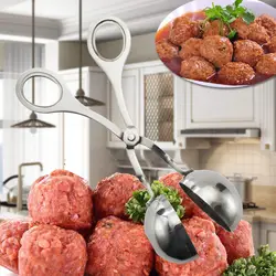 1 шт. Meatball сэндвич Meatball Maker 304 нержавеющая сталь еда клип набивка Мячи DIY Рыба мяч яйцо машина