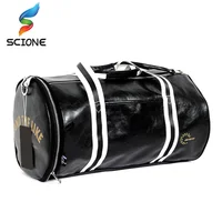 Top Outdoor PU Leather męskie torby siłownia klasyczna torba podróżna trening fitness torby na ramię z niezależną kieszenią na buty