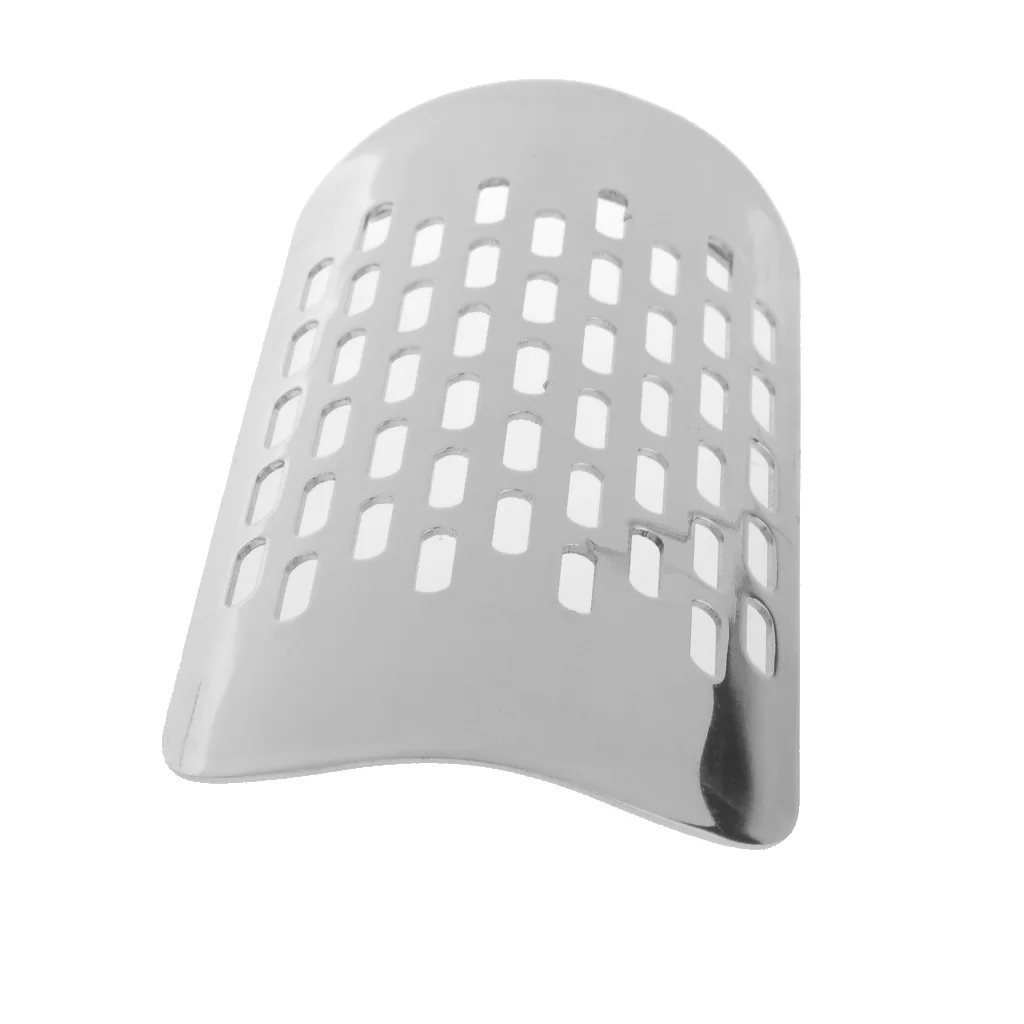 Pierced Oval Exhaust Pipe Heat Shield Cover Guard For Harley Cruise White