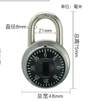 

Hot Selling Large Master safe turntable password lock package Gym cabinet luggage locker student door small padlock