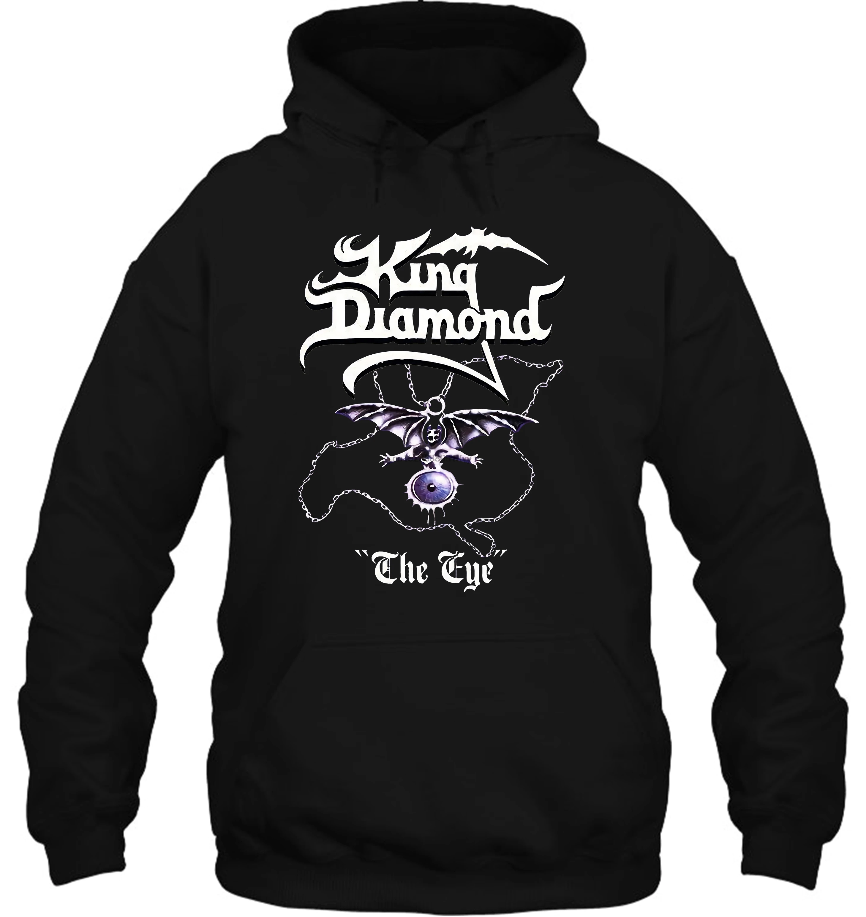 Мужская толстовка с капюшоном KING DIAMOND THE EYE 1990 фиолетовая Размеры S 5XL забавная скидка горячая новинка Женская уличная одежда