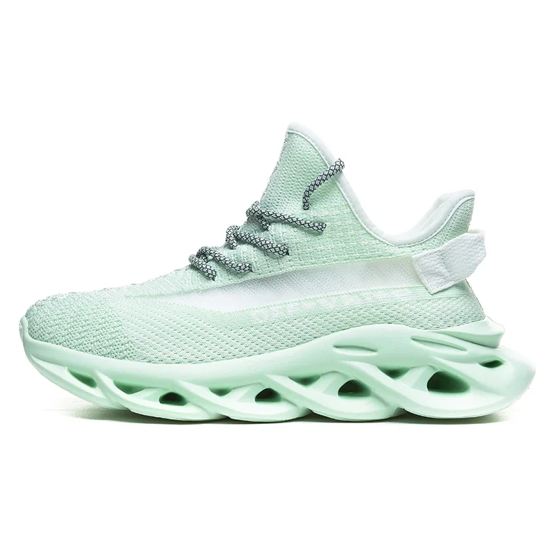 green G83 Мужская обувь; дышащие баскетбольные кроссовки; chaussure homme; сетчатая обувь на плоской подошве; мужские кроссовки; большие размеры 45, 46; zapatos de hombre - Цвет: green G83