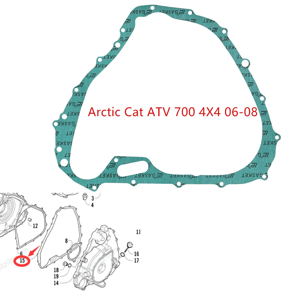 

Motorcycle Generator Magneto Cover Gasket For Arctic Cat ATV 700 AUTOMATIC TRANSMISSION 4X4 2006-2008