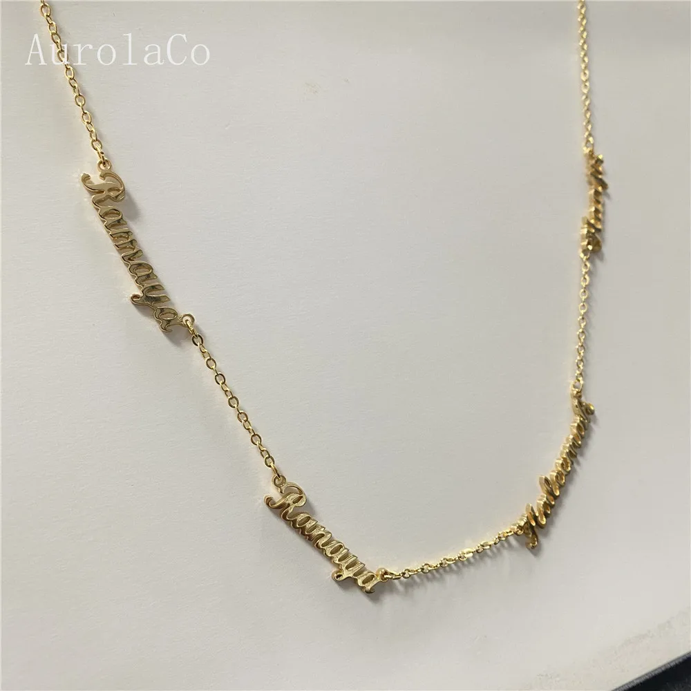 Aurolaco Custom Multiple Name Necklace 