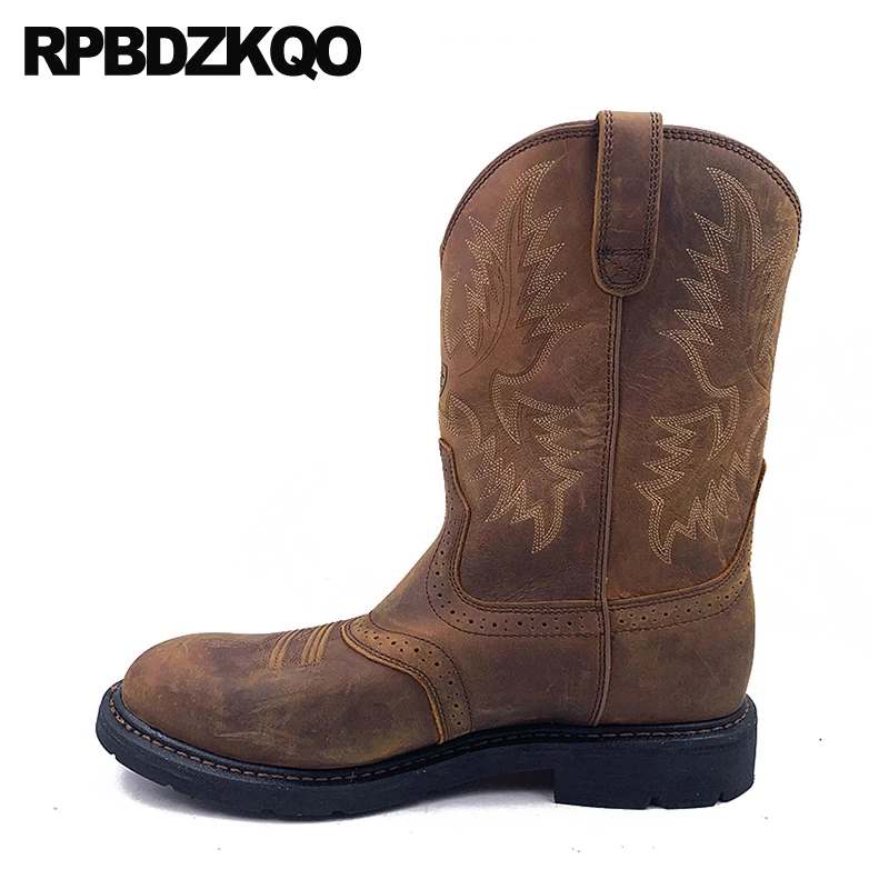 mens steel toe western boots