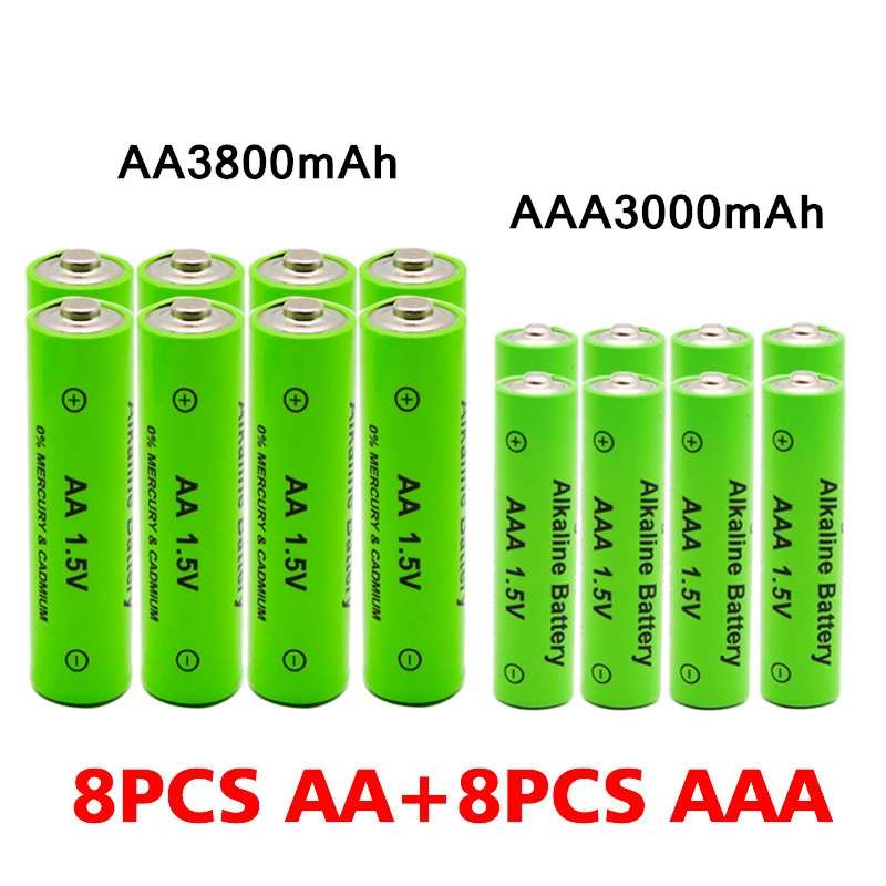Pilas para dispositivos electrónicos, baterías recargables AA de 1.5V y AAA 3000mah, para linterna, reloj batería de repuesto de hasta 1000 ciclos de recarga|Baterías recargables| - AliExpress