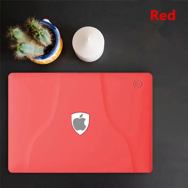 Чехол для ноутбука с ручкой для Apple Macbook Air Pro, новинка, сенсорная панель, 13, 15 дюймов, Матовый Жесткий Чехол для ноутбука Mac book 13,3 15,4, чехол для сумки - Цвет: Красный