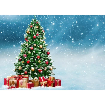

Christmas Photography Backdrop Snow Trees Holiday Party Decorations Background Winter Forest Snowflake Photo Booth Props
