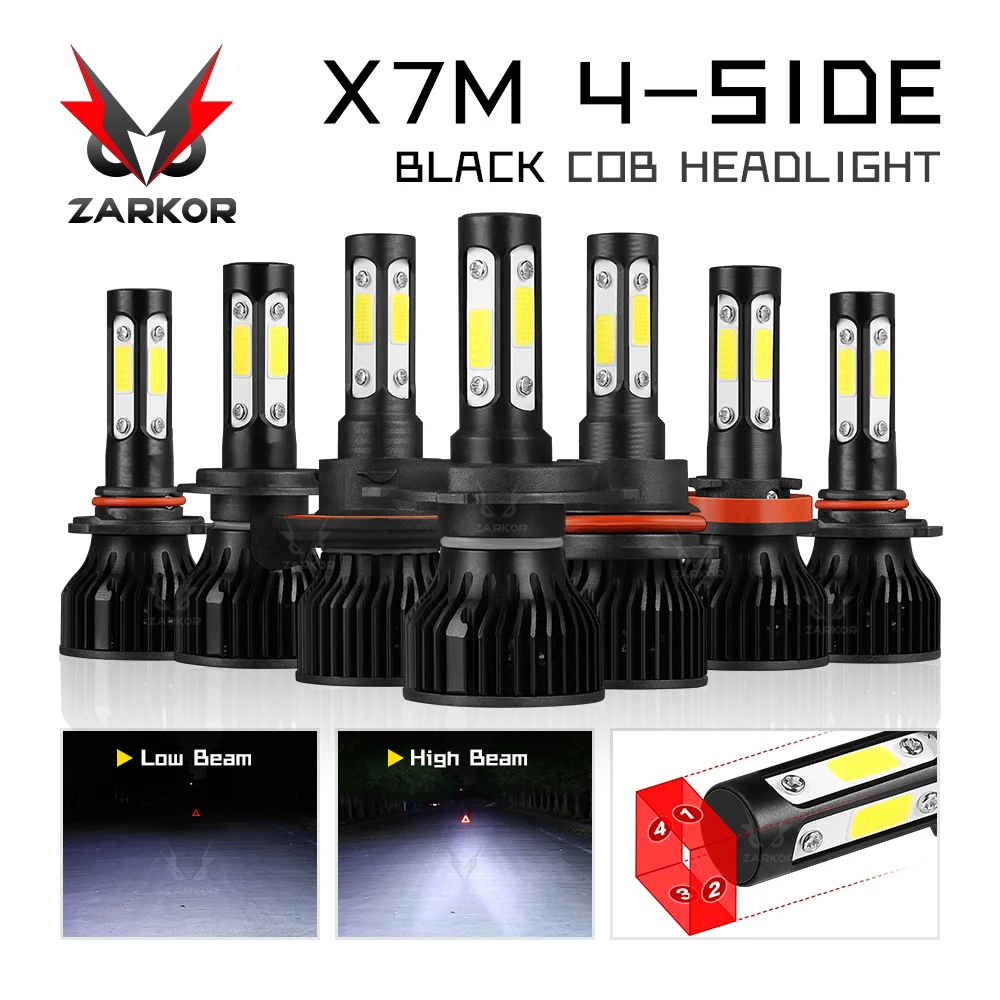 Zarkor X7 mini Led Lights Canbus all Japanese models H13 LED 6500K 16000lm H1 H7 H4 9005 9006 H11 Car led 12v Headlight Bulbs | Автомобили