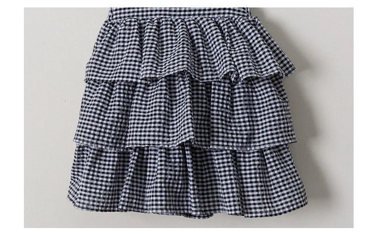 cotton sleeveless girls sundress dress school children clothing layered cute white black plaid girl dress summer kids clothes  4 5 6 7 8 9 10 11 12 13 14  years old little big teenage girl summer 2017 dress (11)