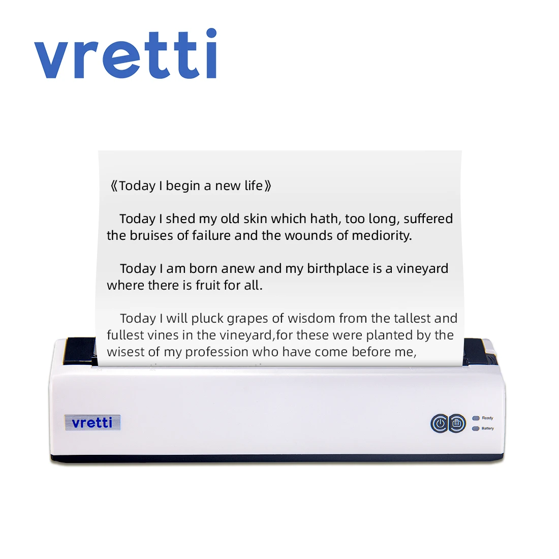 portable instant photo printer Vretti A4 Wireless Bluetooth USB Portable Printer Compatible with Android and iOS Phone Support 8.5×11 Inches Thermal Paper best mini photo printer