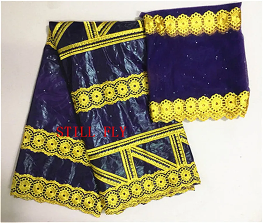 По-прежнему FLY Индия getzner новейшая свадебная ткань хлопковая парча в Гвинейском стиле кружевное платье высокого качества 5+ 2 ярдов/партия