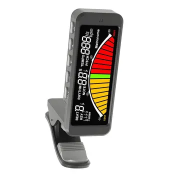 

Mini Clip-On Guitar Tuner Automatic Digital Tone Generator Guitar Bass Metronome