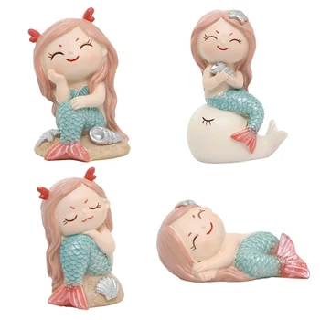 

Household Resin Lovely Decoration Crafts Decorative Figurines Cake Topper Decoration For Girl's Room Home Decoration Accessories
