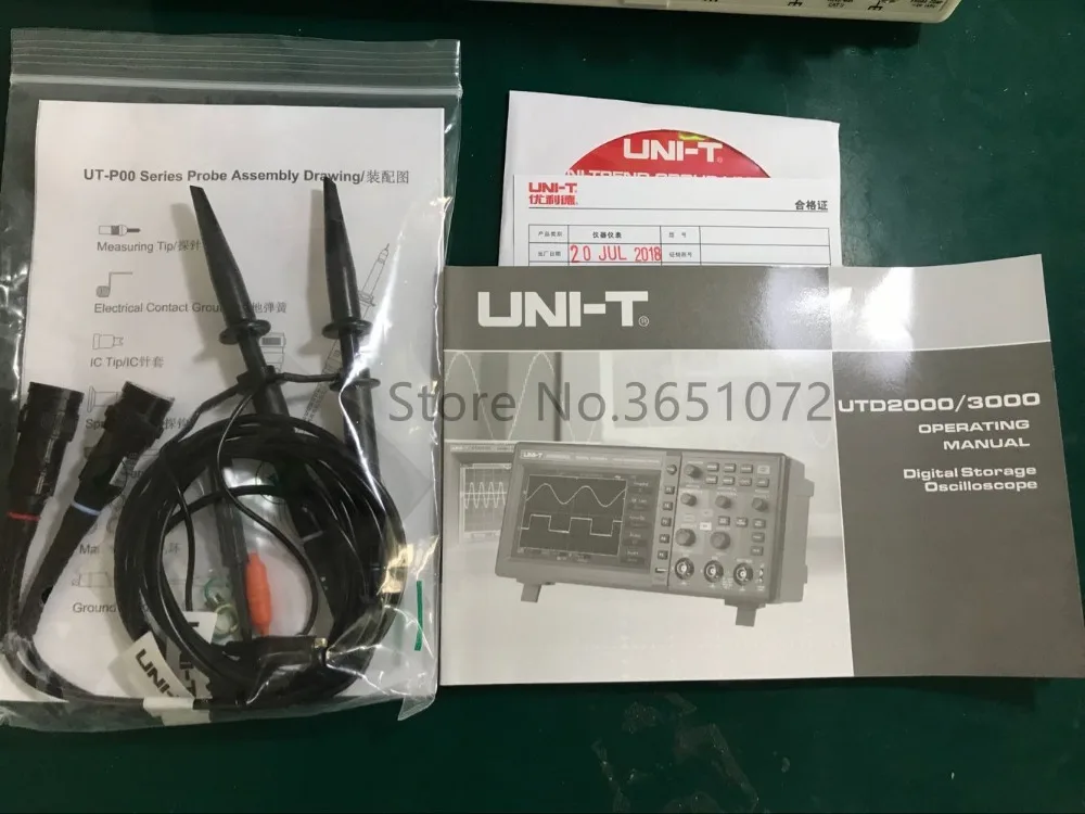 UTD2052CL 50 МГц цифровой осциллограф