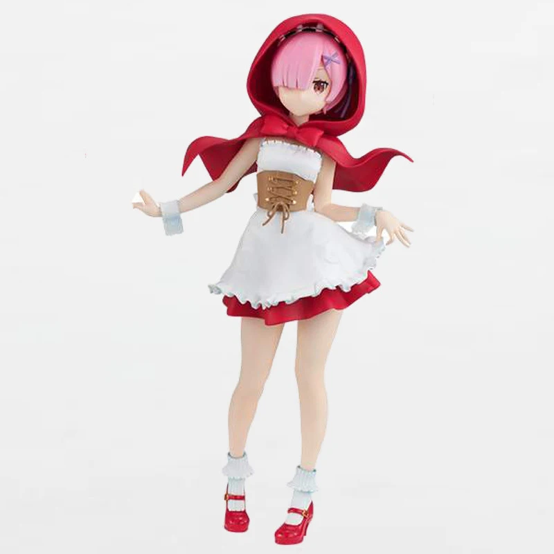 Re: Zero Hajimeru Isekai Seikatsu Rem/Ram Red Hood Ver. ПВХ кукла Фигурка Коллекционная Фигурка модель игрушка подарок