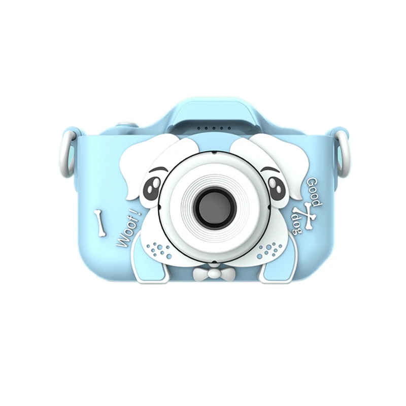 

Q9 Kids Camera Creative Children's Camera 2.3 Inches HD Digital Camera Dual Selfie Cartoon Dog 1080P Camera for Kids Birthday Gi