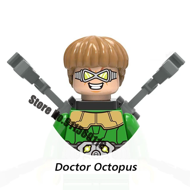 Superhero Spiderman Suit Building Blocks Bricks Mysterio Peter Parker Miles Morales Action Figures Kids Toys Christmas Gifts I-X1061