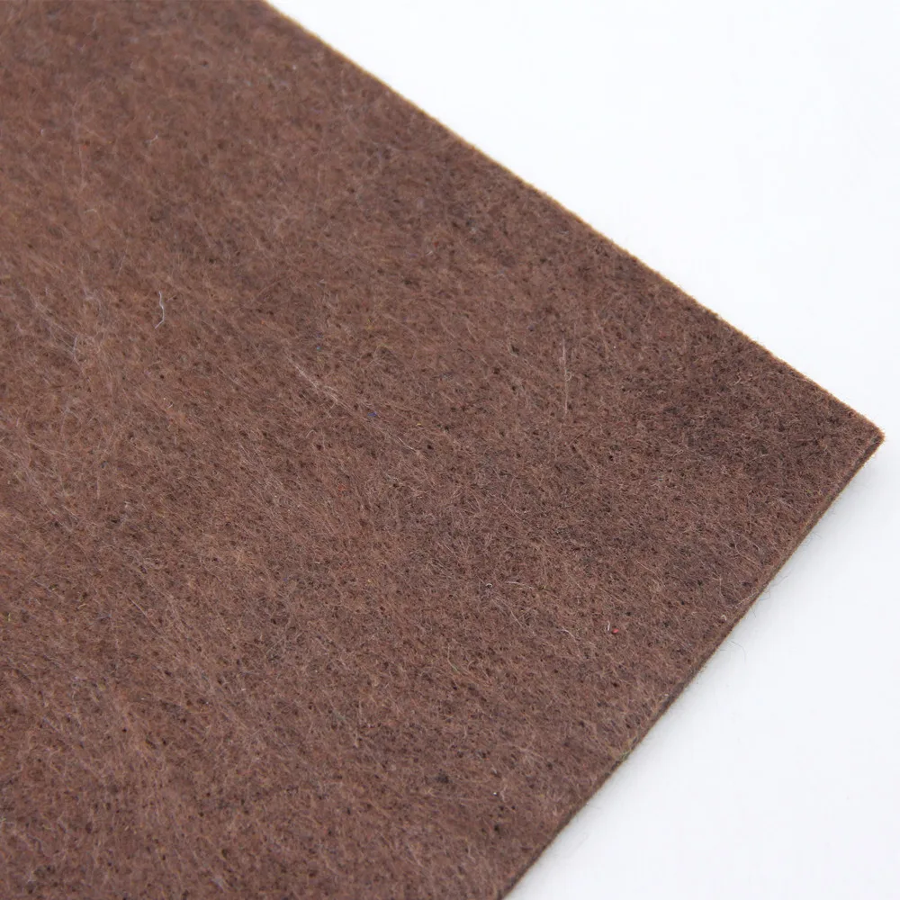Brown 1 шт. 1/2/3/4 мм изделие с толстым слоем полиэстера ткань Войлок 30*30 см, ручная работа, Фабричный цех войлок для домашнего украшения рукоделие игрушка швейные принадлежности - Цвет: Brown