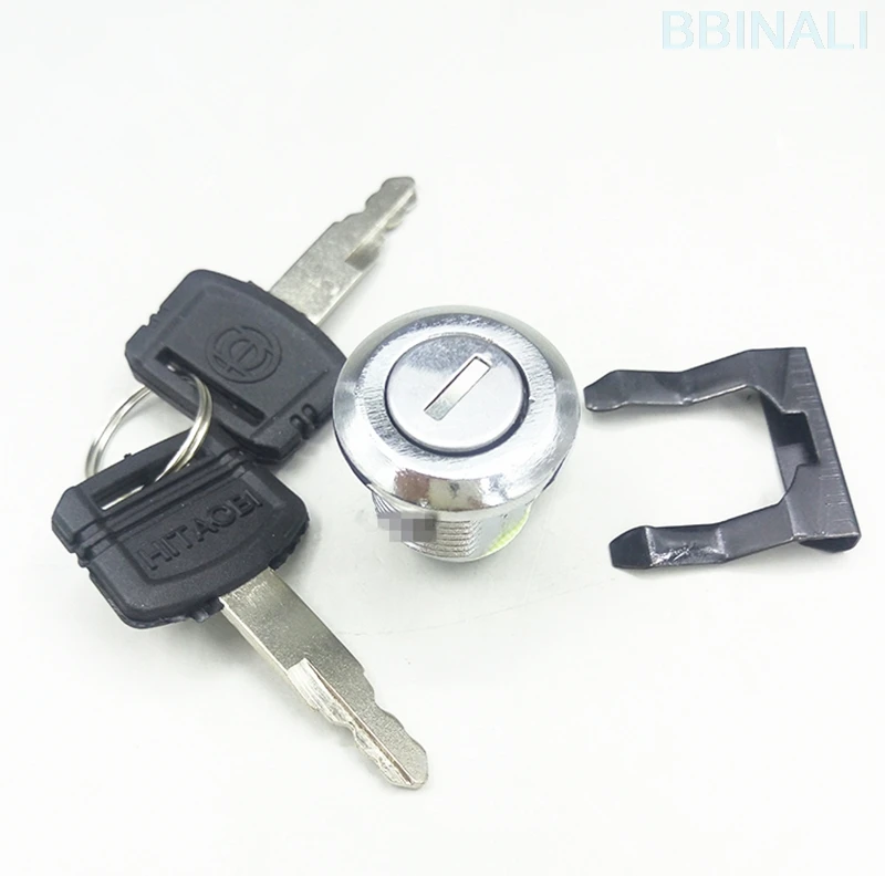 Для HITACHI ZX EX/ZAX60 70 120 210 240 экскаватор боковая сердцевина дверного замка кабина сердцевина дверного замка экскаватор аксессуары