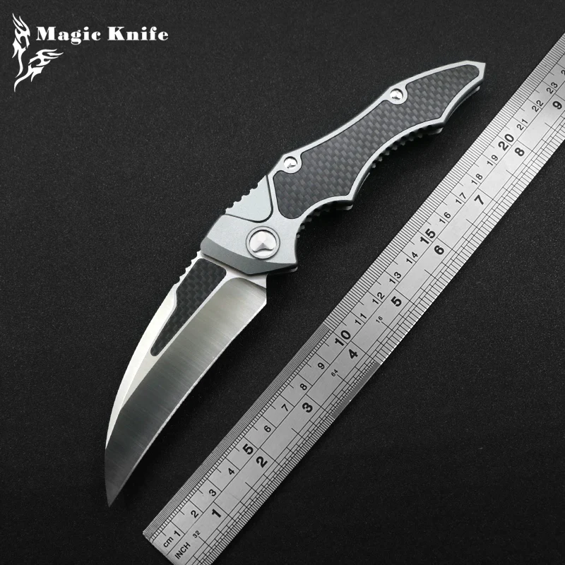 Magic OTF Micro Hawk D2 стальной авиационный алюминий + ручка из углеродного волокна