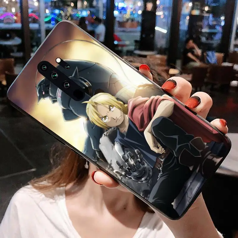 Anime FullMetal Alchemist Cao Cấp Ốp Lưng Điện Thoại Redmi Note 9 8 8T 8A 7 6 6A Đi Pro Max redmi 9 K20 K30 xiaomi leather case card Cases For Xiaomi